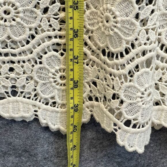 NWT HOPE AND HARLOW Shift Dress Women's Size 10 Pale Blue Cream Striped Halter - Picture 9 of 15